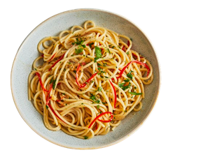 Bild von Pasta Aglio olio peperoncino